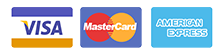 logo Visa / MasterCard / Amex