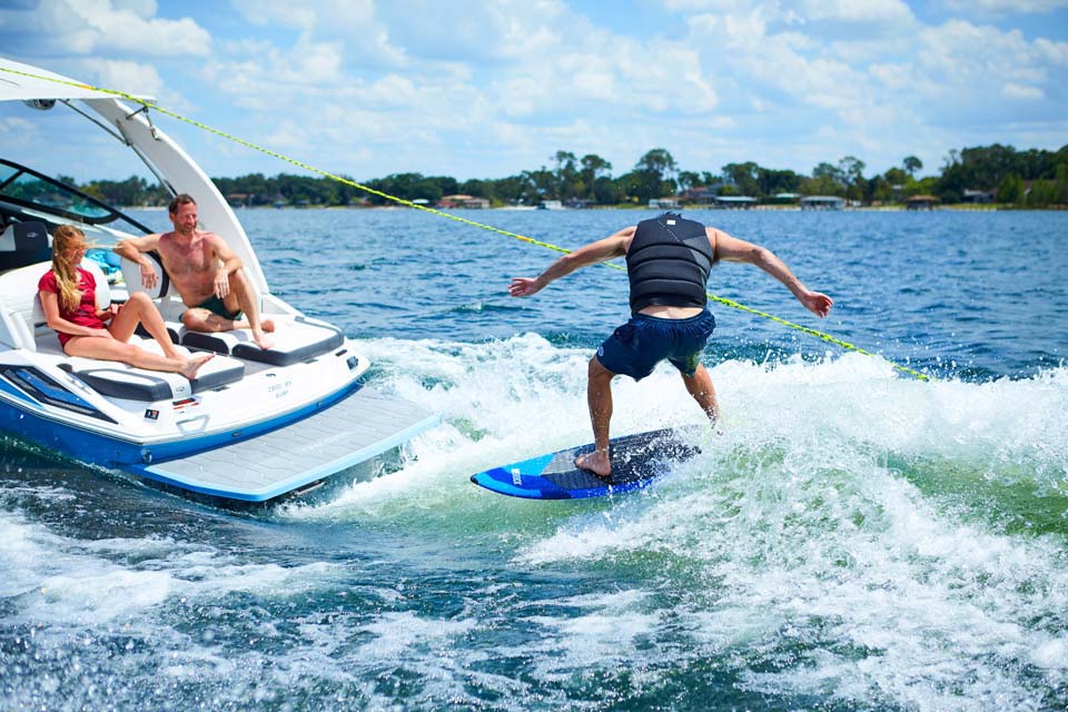 blue lake wakesurf board